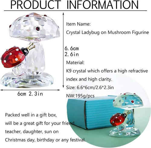 Vista 5 de H&D HYALINE & DORA Sun Catcher Crystal Animal Figurine Ornamento Home Mesa Decoation Pisapapeles