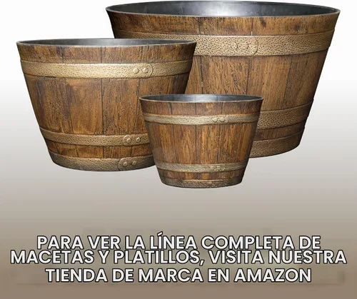 Vista 8 de Classic Home and Garden 74 Barril de whisky, 9 ", roble angustiado