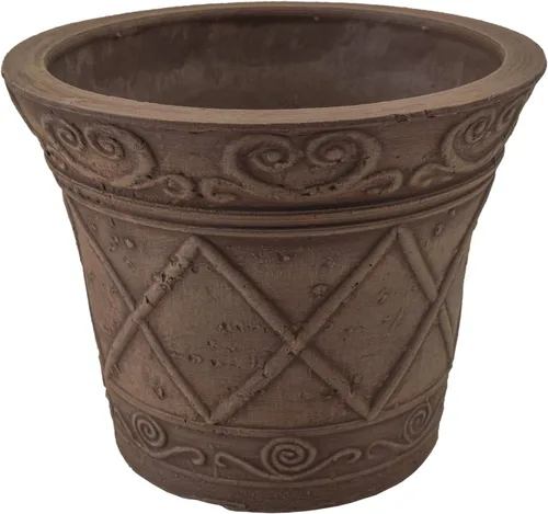 Vista 2 de PSW Pot Collection Maceta de 4 pulgadas para plantas y jardines de interior y exterior, 4 pulgadas, chocolate