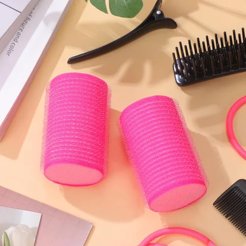 Vista 8 de Rodillo de pelo para flequillo, 12 unidades, rizadores de esponja para el cabello, autoagarre para mujeres y niñas