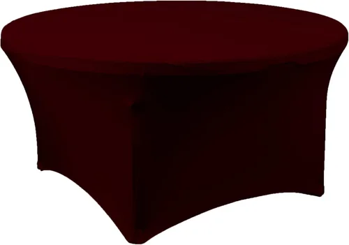 Vista 14 de Simply Elegant Mantel redondo ajustable de elastano Mantel para mesa de banquete, mantel de poliéster y elastano, para cumpleaños, quinceañera