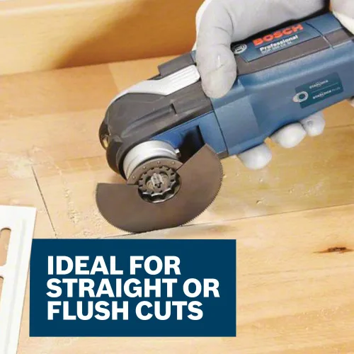Vista 5 de Bosch OSL400F Hoja de sierra segmentada bimetálica para multiherramienta oscilante Starlock® de 4 pulgadas
