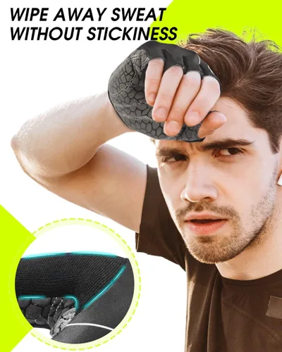 Vista 5 de Tanluhu Guantes de Ciclismo - Guantes de Bicicleta de Montaña de Medio Dedo para Carretera, Transpirables, Absorben Impactos, para Hombres y Mujeres