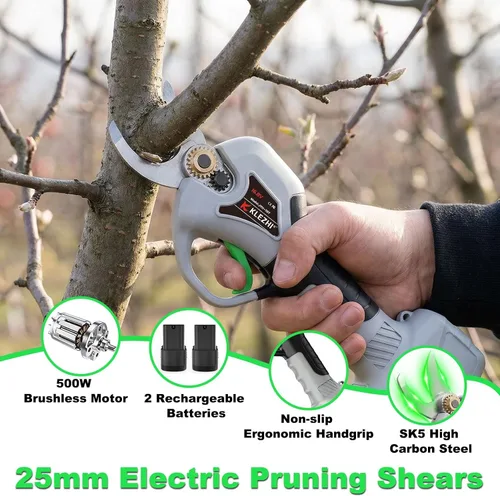 Vista 6 de Electric Pruning Shears 1inch Cutting Diameter, 16.8V Professional Cordless Battery Powered Tree Branch Pruner with 2000mAh Batteries for Branch