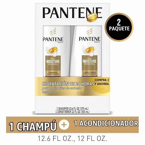 Vista 11 de Pantene Daily Moisture Renewal Duo set, champú de 12.6 onzas y acondicionador de 12 onzas