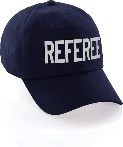 Vista 2 de Sombrero de árbitro clásico de algodón de perfil bajo sin estructura ajustable Strapback