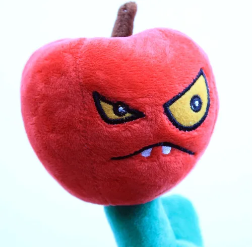 Vista 6 de Plantas de peluche de peluche, figuras de muñeca de peluche, regalo de cumpleaños para niños (cereza)
