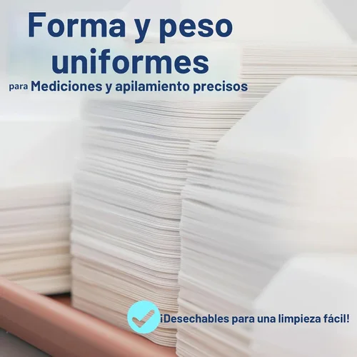 Vista 8 de Pesar barcos medianos 3.4 fl oz, paquete de 125 bandejas de plástico