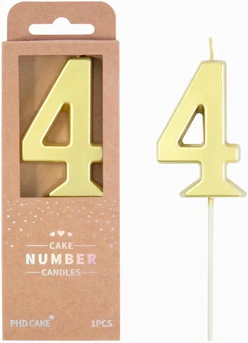 Vista 41 de PHD CAKE Velas de Cumpleaños de Oro Moderno Número 0 de 2.76 Pulgadas, Velas de Número Dorado, Velas de Número para Pastel, Celebración de Fiesta