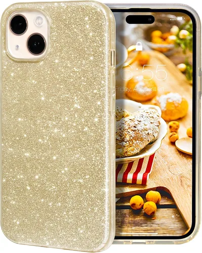 Vista 17 de MILPROX Funda compatible con iPhone 17 con purpurina de 6.3 pulgadas, elegante lujosa brillante resplandeciente bling centelleante funda carcasa