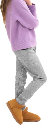 Vista 6 de Resinta Paquete de 3 leggings térmicos con forro polar de algodón para niñas, elásticos, cálidos, hasta el tobillo, para niñas