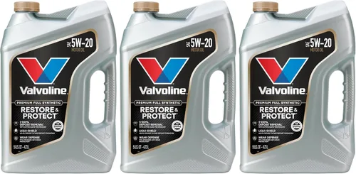 Vista 20 de Valvoline - Aceite de motor sintético completo 5W-20 para restaurar y proteger, 5 cuartos de galón