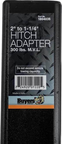 Vista 5 de Buyers Products 1804035, adaptador para remolque de 2 pulgadas a 1-1/4 pulgada