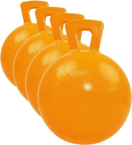 Vista 10 de Jolly Pets Tug-n-Toss - Pelota de juguete resistente para perros con asa, 4.5 pulgadas/pequeña, azul (445 BL)