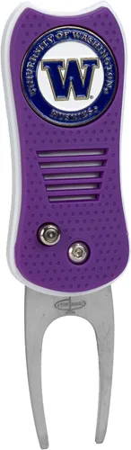Vista 37 de Team Golf NCAA - Herramienta de divot de hoja conmutadora con marcador magnético de doble cara, presenta diseño patentado de una sola punta, causa