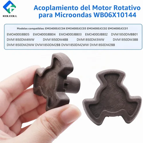 Vista 4 de WB06X10144 Acoplador de motor de placa giratoria de microondas compatible con GE Microondas DVM1850DM EMO4000J pieza de repuesto de microondas