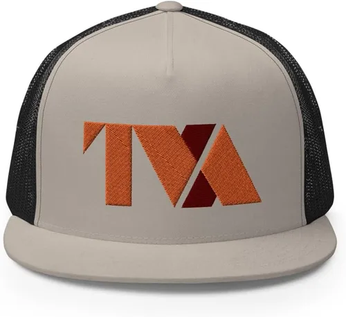 Vista 2 de RIVEMUG TVA Flat Bill Trucker Hat High Crown Ajustable Loki TVA Merch