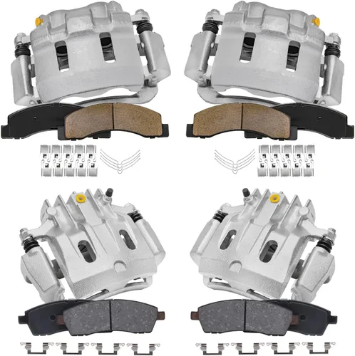Vista 22 de Detroit Axle - Pastillas de Freno Delantero Izquierdo Reemplazo de Pinza de Disco para Ford Fusion Mazda 6 Lincoln MKZ Mercury Milan 2006-2012