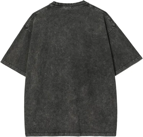 Vista 2 de Aelfric Eden Camisetas de algodón para hombre, de gran tamaño, unisex, de manga corta, para calle, rap, hip hop, básicas, camisetas