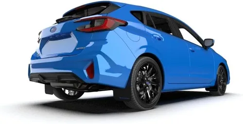 Vista 5 de Rally Armor MF105-UR-BLK-GRY Compatible con Subaru Impreza 2024 Negro UR Barro Flap con logotipo gris