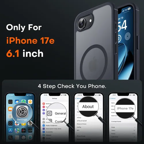 Vista 66 de TOCOL Funda para iPhone 11, compatible con Magsafe, protección completa de cámara, imanes integrados, protección contra caídas, funda translúcida