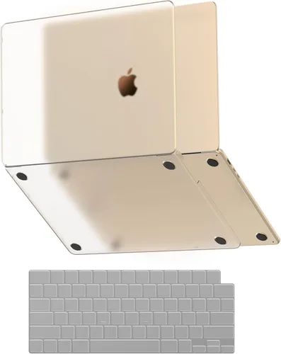 Vista 3 de Soonjet Funda para MacBook Air de 13 pulgadas M5 M4 M3 M2 2026 2025-2022 Protección contra caídas Funda protectora transparente para laptop