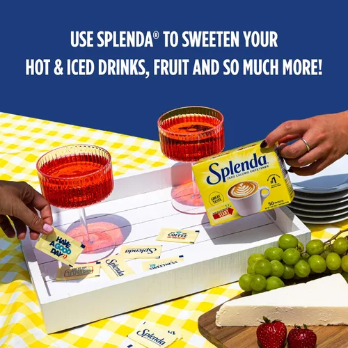 Vista 7 de SPLENDA Edulcorante cero calorías, paquetes de 50 unidades 50 paquetes originales Splenda