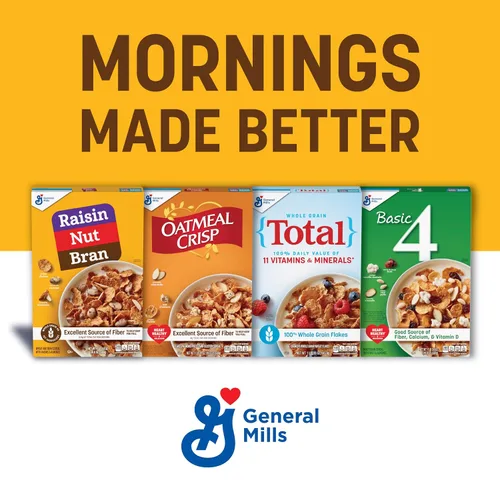 Vista 9 de Cereal de pasas y nueces, cereal alto en fibra, hecho con grano entero, 20.8 oz