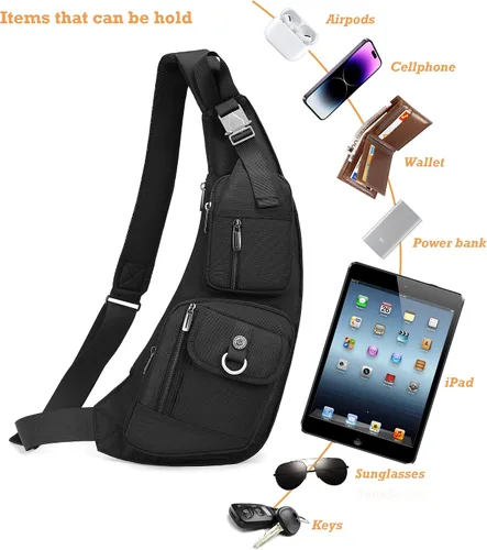 Vista 5 de Nicgid Sling Bag - Mochila bandolera para hombre