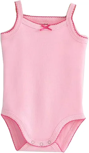 Vista 3 de Body sin mangas con tirantes delgados para bebés y niñas, de algodón, paquete de ropa de verano para bebé