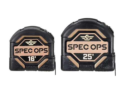 Vista 12 de Spec Ops Tools Cinta métrica de 16 pies, cinta de doble cara de 1 pulgada, estuche compuesto de grado militar, 3% donado a veteranos
