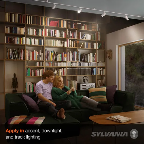 Vista 4 de Sylvania MR16 - Bombilla LED de inundación y puntos, 5 W, equivalente a 35 W, no regulable, 350 lúmenes, 3000 K, color blanco, paquete de 3 (79129)