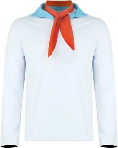 Vista 8 de LILLIWEEN Conjunto de camisa y pantalones de manga corta para hombre, películas clásicas, personajes, cosplay, disfraz de Halloween para adultos