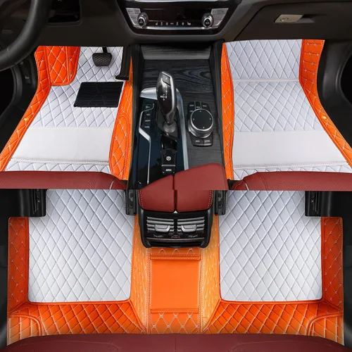 Vista 32 de Alfombrillas personalizadas para automóvil adecuadas para el 99% de automóviles, camiones, SUV, alfombrillas para todo tipo de clima, alfombrillas