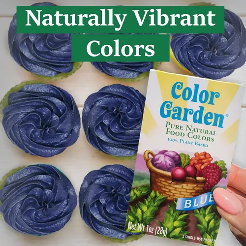 Vista 7 de Color Garden Colorante alimentario natural puro, azul, 5 unidades de 1 onza Colorante alimenticio líquido a base de plantas, vegano, no tóxico