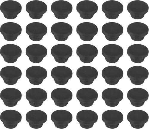 Vista 80 de MECCANIXITY - Tapones de silicona en forma de T (26mm, 1 pulgada de diámetro), color negro