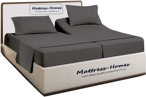 Vista 62 de Mattress-Homes Juego de sábanas de 4 piezas ultra lujosas 100% algodón suave de fibra larga de 16 pulgadas de profundidad, tamaño individual lavable