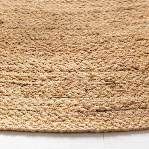 Vista 5 de SAFAVIEH Alfombra de área de la colección Natural Fiber – Alfombra redonda de 3 pies, natural, hecha a mano de yute trenzado, ideal para zonas