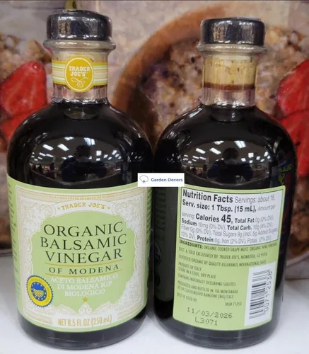 Vista 2 de Trader Joe's Vinagre Balsámico Orgánico de Módena 8.5fl oz 8.5 fl oz (dos botellas)