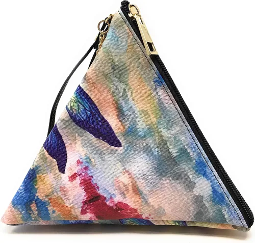 Vista 2 de Bolso de mano con diseño de triángulo de libélula, Varios
