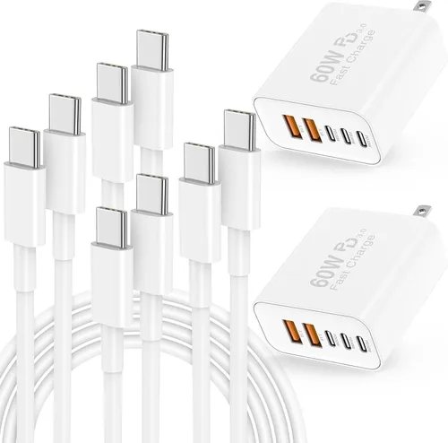 Vista 18 de Cargador rápido para iPhone 17 16 15 y cable tipo C a C de 10 pies de largo, bloque de carga USB C para Apple iPhone 17 Pro Max/17 Air/16 Pro/15