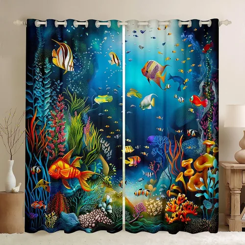 Vista 8 de Cortinas bohemias con atrapasueños para niñas, elegantes, bohemias, atrapasueños, cortinas de ventana de plumas hippie indias para niños