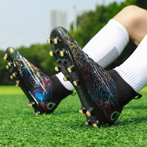 Vista 6 de Zapatos de fútbol para hombre, zapatos de fútbol de alta calidad, transpirables, atléticos, profesionales, para jóvenes, niños, zapatos de fútbol