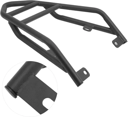 Vista 9 de Portaequipajes para motocicleta, estante trasero para equipaje de asiento individual, portaequipajes trasero soporte de tubo de acero M516‑B035‑BLK