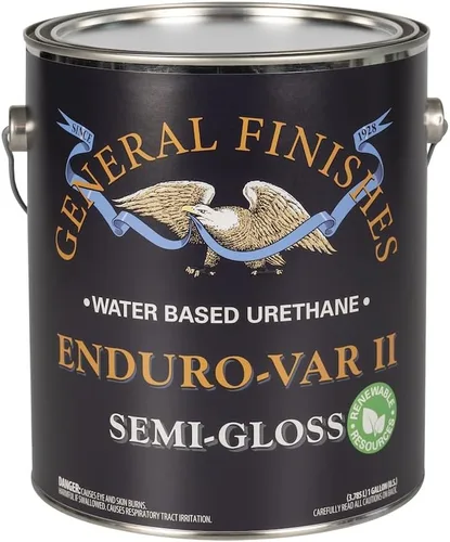 Vista 2 de General Finishes Enduro-VAR II - Capa superior de uretano a base de agua, 1 galón, satinado