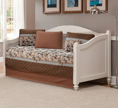 Vista 4 de Kids Zone Home Linen - Juego de cobertor de cama de 3 piezas de tamaño Over Size, California King y King con estampado de hojas