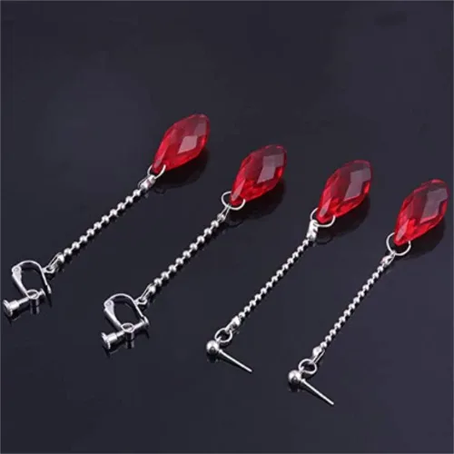 Vista 6 de Aretes de gota para el día de San Valentín, accesorios de joyería de Halloween, para mujeres, niñas, novia, regalo, Zinc, No es una piedra preciosa