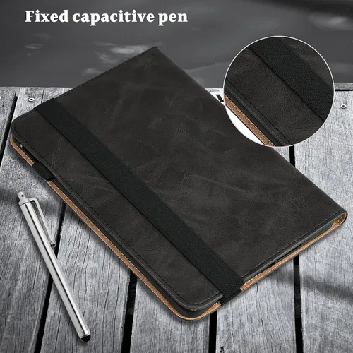 Vista 6 de ALILANG Funda para Xiaomi Pad 7/Pad 7 Pro de 11.2 pulgadas 2024 con soporte para bolígrafo y múltiples ángulos de visión, funda de piel sintética