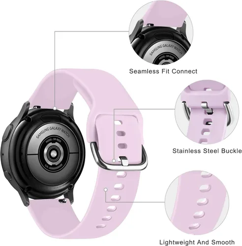 Vista 55 de Vanjua Bandas para Amazfit Active 2 / Bip 3 / 3 Pro Band mujeres hombres, Bip U Pro / Bip / Lite / S / S lite / U, correa de repuesto de silicona