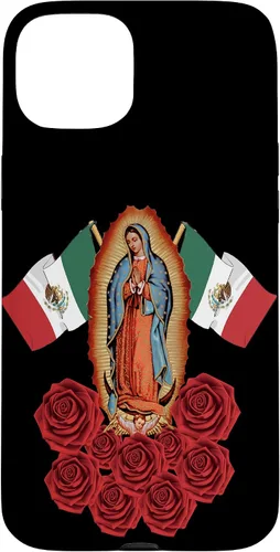 Vista 9 de Funda para iPhone 16 Nuestra Señora Virgen De Guadalupe Virgen María Mexicana